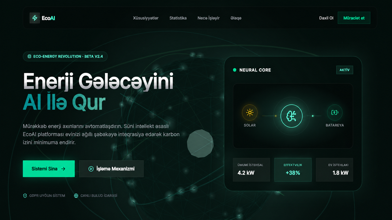 EkoAI enerji monitorinqi